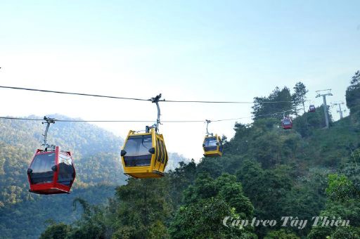 Cáp treo Tây Thiên trên bản đồ du lịch Việt Nam